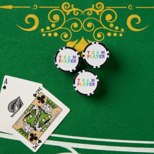 Jetons De Poker Le joueur de l'équipe de SlipperyJoe rempli de plu