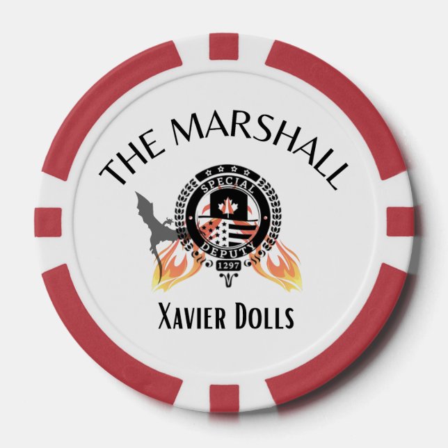 Jetons De Poker Le Marshall (Recto)