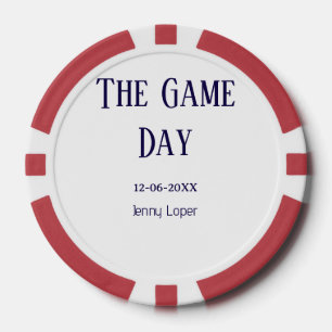 Jetons De Poker le nom du match du club de football du jour de la