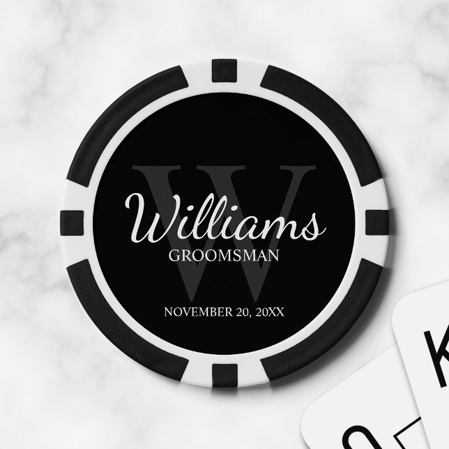 Jetons De Poker Le nom et le monogramme des développeurs de script (Créateur téléchargé)