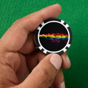 Jetons De Poker Le panache d'énergie arc-en-ciel de SlipperyJoe a