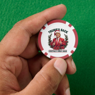 Jetons De Poker Le retour de Noël de Trump à Père Noël