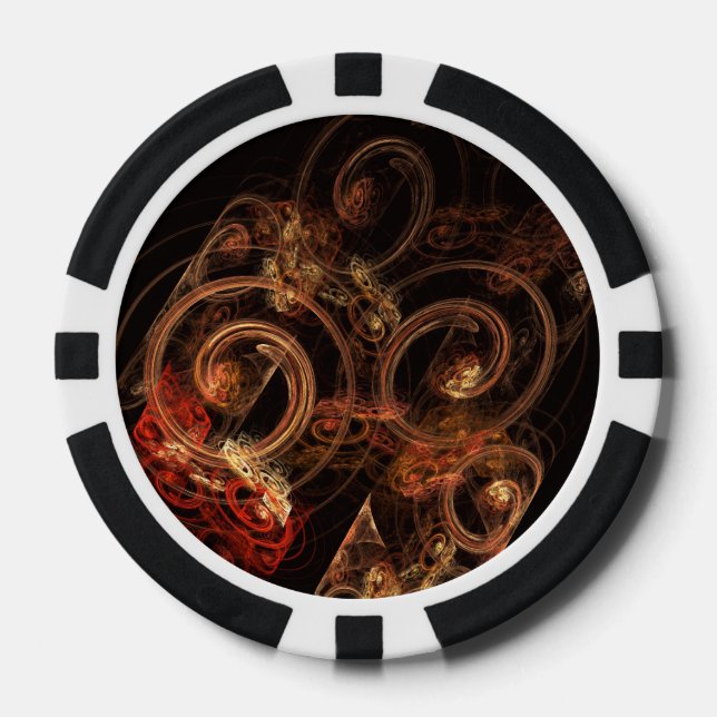 Jetons De Poker Le son de la musique Art Abstrait (Recto)