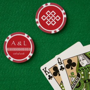 Jetons De Poker L'élégance chinoise dans la cerise