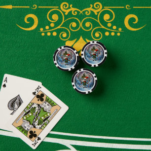 Jetons De Poker L'elfe de Noël squelettique – Vacances sombres mig