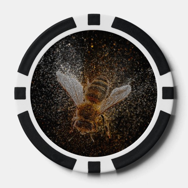 Jetons De Poker Les abeilles tombées sont magiques (Recto)