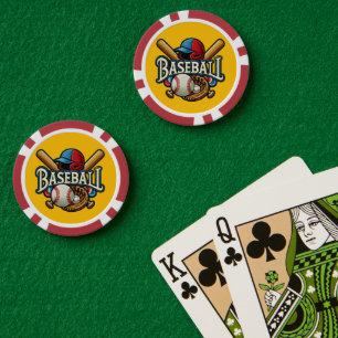 Jetons De Poker Les essentiels du baseball classique / Légende rét