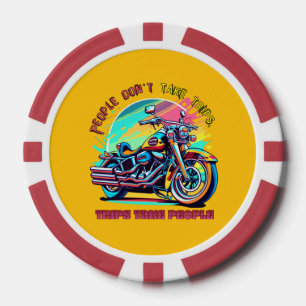 Jetons De Poker Les gens ne font pas de voyages : vélo de style ré