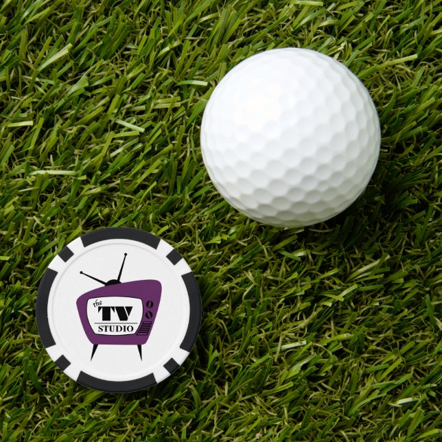 Jetons De Poker Les puces de poker Studio TV! ! ! (Marqueur de balle de golf)