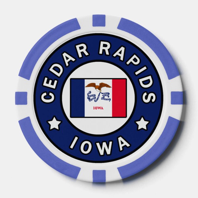 Jetons De Poker Les rapides de cèdre Iowa (Recto)