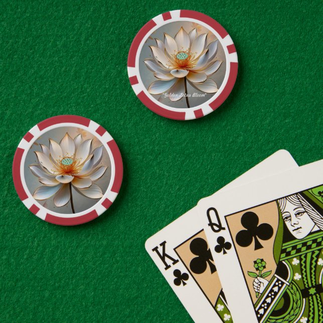 Jetons De Poker "L'essence pure de la sérénité" (Table de poker (double))