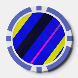 Jetons De Poker Lignes colorées