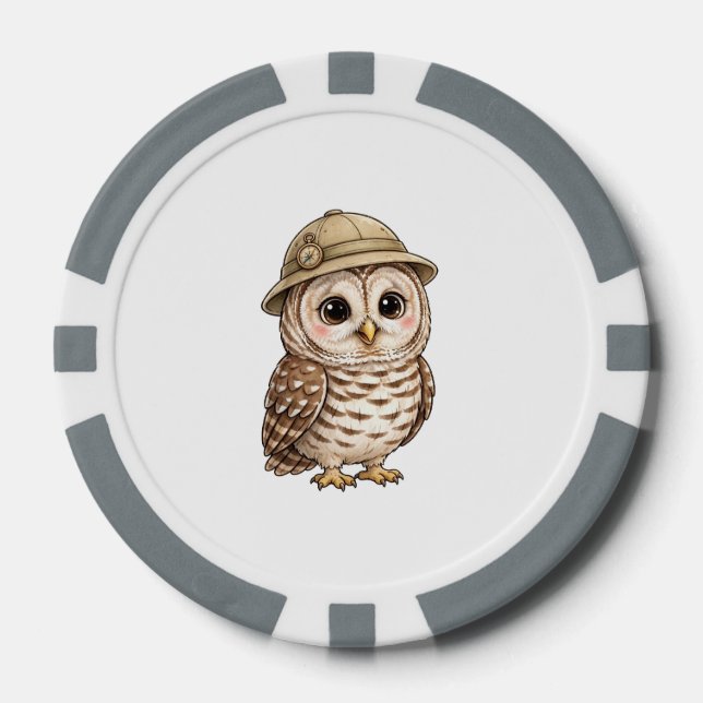 Jetons de poker Lil' Bayou Explorers Chouette hulo (Recto)
