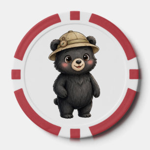 Jetons de poker Lil' Bayou Explorers Ours noir