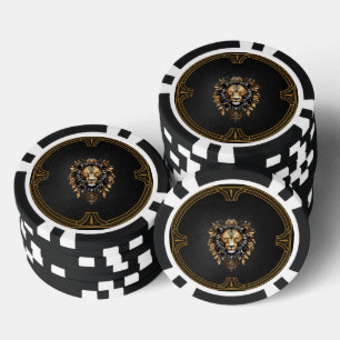 Jetons De Poker Lion majestueux