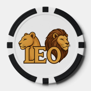 Jetons De Poker Lion majestueux et lioness Fusion - Bold Wildlife