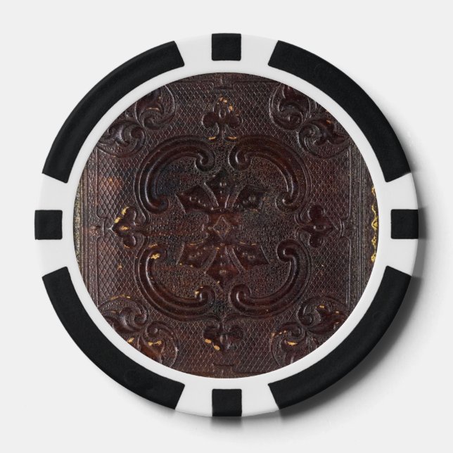 Jetons De Poker Livre en cuir ancien déchu (Recto)