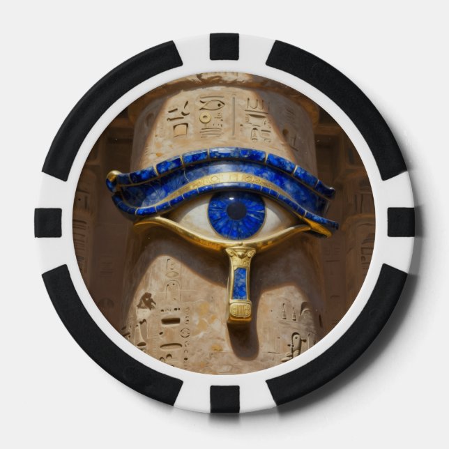 Jetons De Poker L'Œil égyptien (Recto)