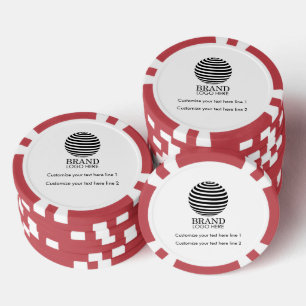 Jetons De Poker Logo d'affaires personnalisé moderne cadeau promot