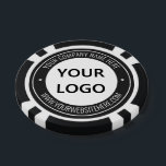 Jetons De Poker Logo de l'entreprise personnalisée Chips de poker<br><div class="desc">Couleurs et polices personnalisées - Concevez vos propres puces de poker personnalisées Exemple avec votre entreprise Logo ou Photo et Nom Site ou Texte personnalisé Promotionnel Timbre d'affaires Design Poker Chip Cadeau - Ajouter votre logo - Image - Photo ou QR Code / Nom - Société / Site Web ou...</div>