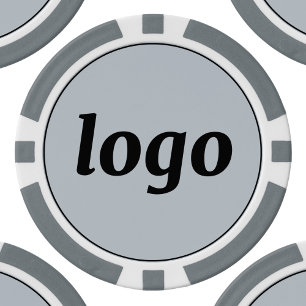 Jetons De Poker Logo Entreprise Marque Promotion Bleu Poudre