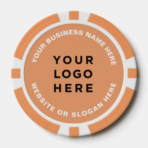 Jetons De Poker Logo et texte d'entreprise Simple Professionnel