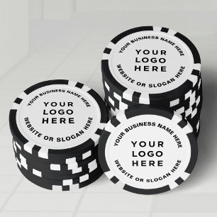 Jetons De Poker Logo et texte d'entreprise Simple Professionnel