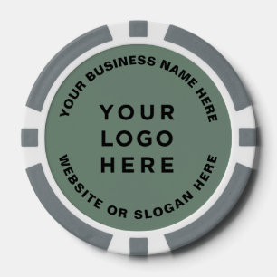 Jetons De Poker Logo et texte d'entreprise Simple Professionnel