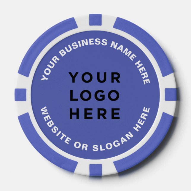Jetons De Poker Logo et texte d'entreprise Simple Professionnel (Recto)