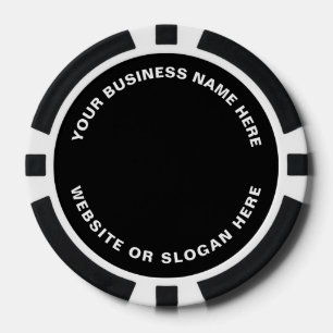 Jetons De Poker Logo et texte simple professionnel pour entreprise