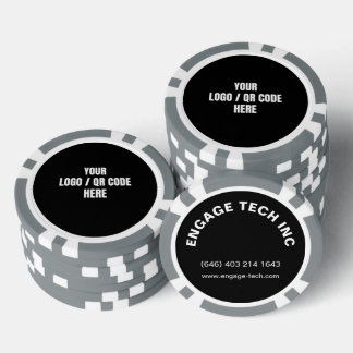 Jetons De Poker Logo photo personnalisée Marque Code QR