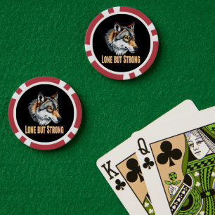 Jetons De Poker Lone But Strong Wolf