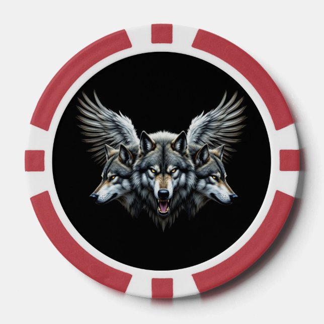 Jetons De Poker Loups gardiens (Recto)