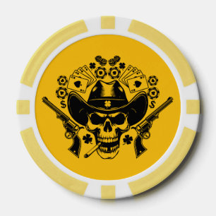 Jetons De Poker Lucky Poker Skull