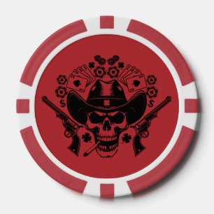 Jetons De Poker Lucky Poker Skull