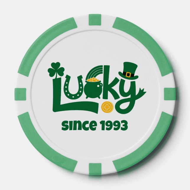 Jetons De Poker Lucky since Year (Recto)