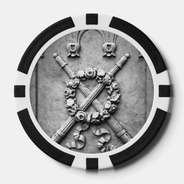 Jetons De Poker Lumière tombée perdue (Recto)