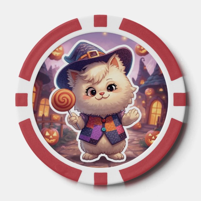 Jetons De Poker M. Bluffy - Maître de l’Halloween (Recto)