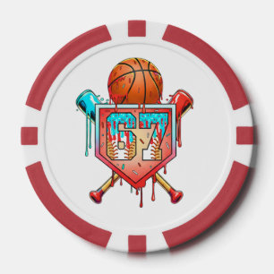 Jetons De Poker Maillot de baseball basketball numéro 67 Drip Spor