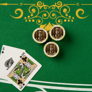 Jetons De Poker Majesté Intemporelle : Le Chat Pharaon Égyptien Do