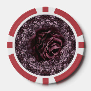 Jetons De Poker Mandala de rose