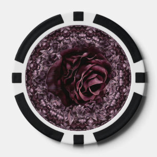 Jetons De Poker Mandala de rose 