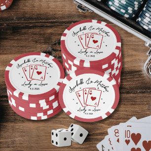 Jetons De Poker Mariage de correspondances chanceux en amour