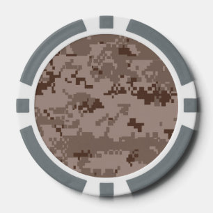 Jetons De Poker Marine Corps Camouflage du désert MARPAT