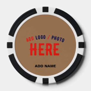 JETONS DE POKER MARQUE VERIFIEE BRUNE PERSONNALISABLE MODERNE DE S