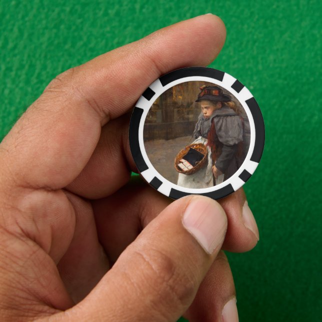 Jetons De Poker Matchstick Girl pauvre rue Urchin Pauvreté urbaine (main)