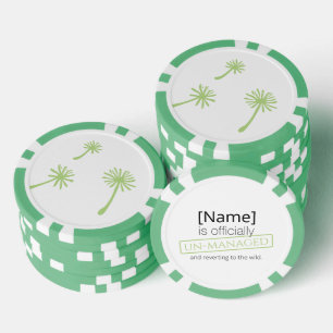 Jetons De Poker Mauvaise herbe arrive mignon cynique pissenlit Drô