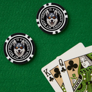 Jetons De Poker Meilleur ami Siberian Husky