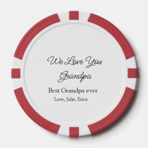 Jetons De Poker meilleur grand-père toujours grands-parents cadeau