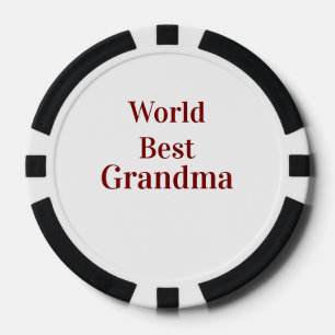 Jetons De Poker Meilleure grand-mère du monde grands-parents grand